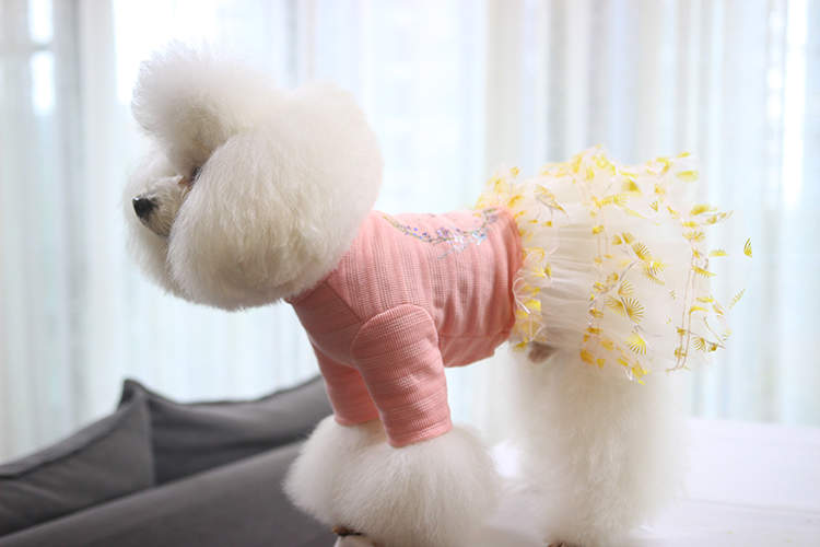 Платье для собак и кошек Nicovaer Принцесса, розовое, XL