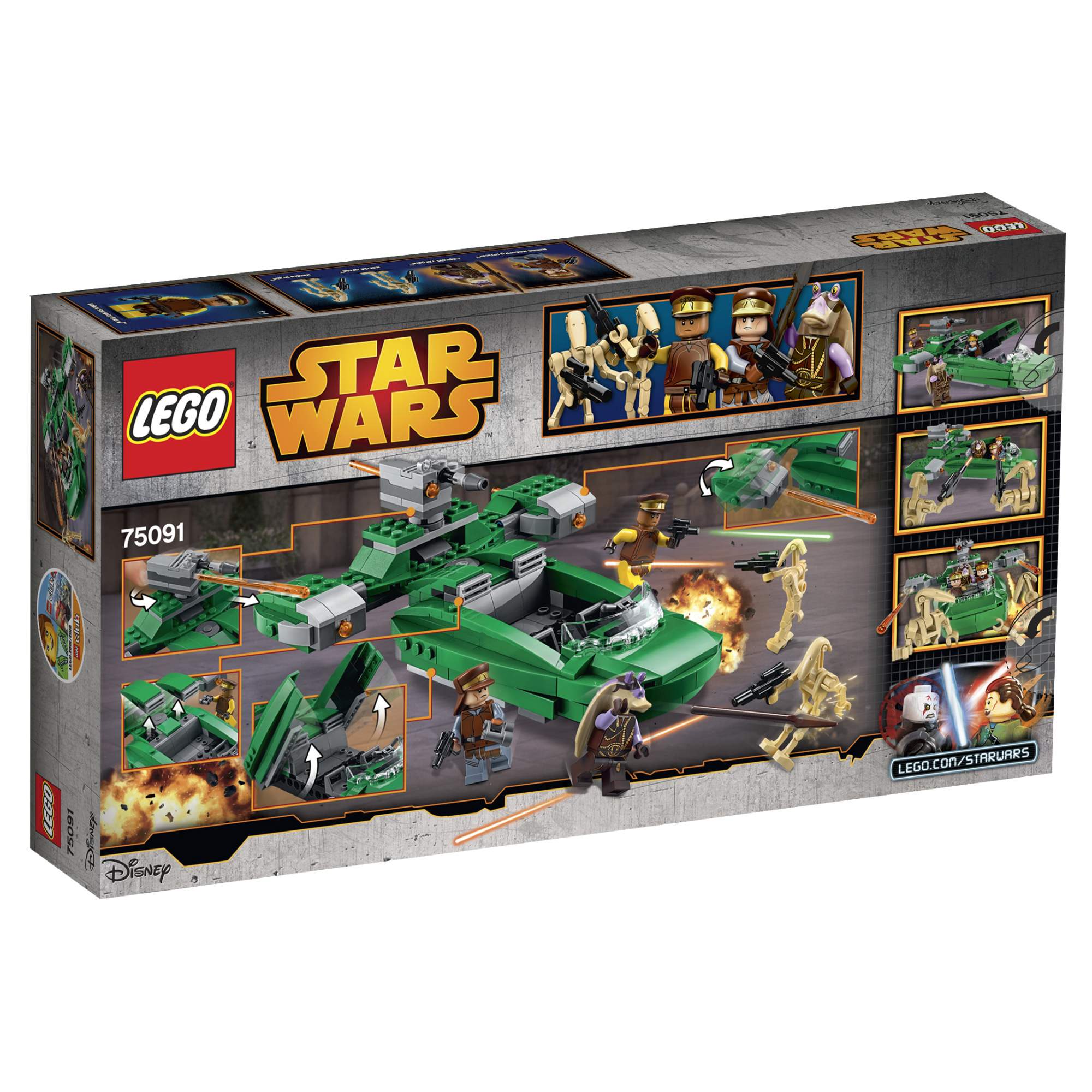 Купить конструктор LEGO Star Wars Флэш-спидер (Flash Speeder) (75091), цены  на Мегамаркет | Артикул: 100000075711