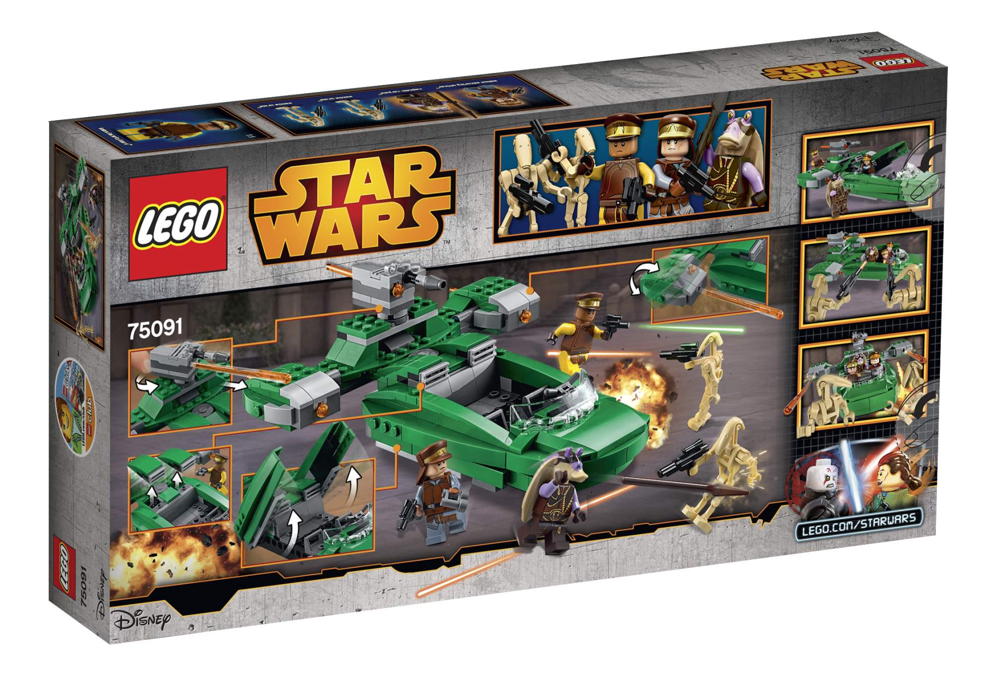 Купить конструктор LEGO Star Wars Флэш-спидер (Flash Speeder) (75091), цены  на Мегамаркет | Артикул: 100000075711