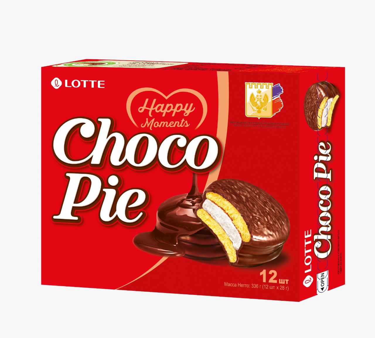 Купить пирожное choco pie Lotte 336 г, цены на Мегамаркет | Артикул: 100023631696