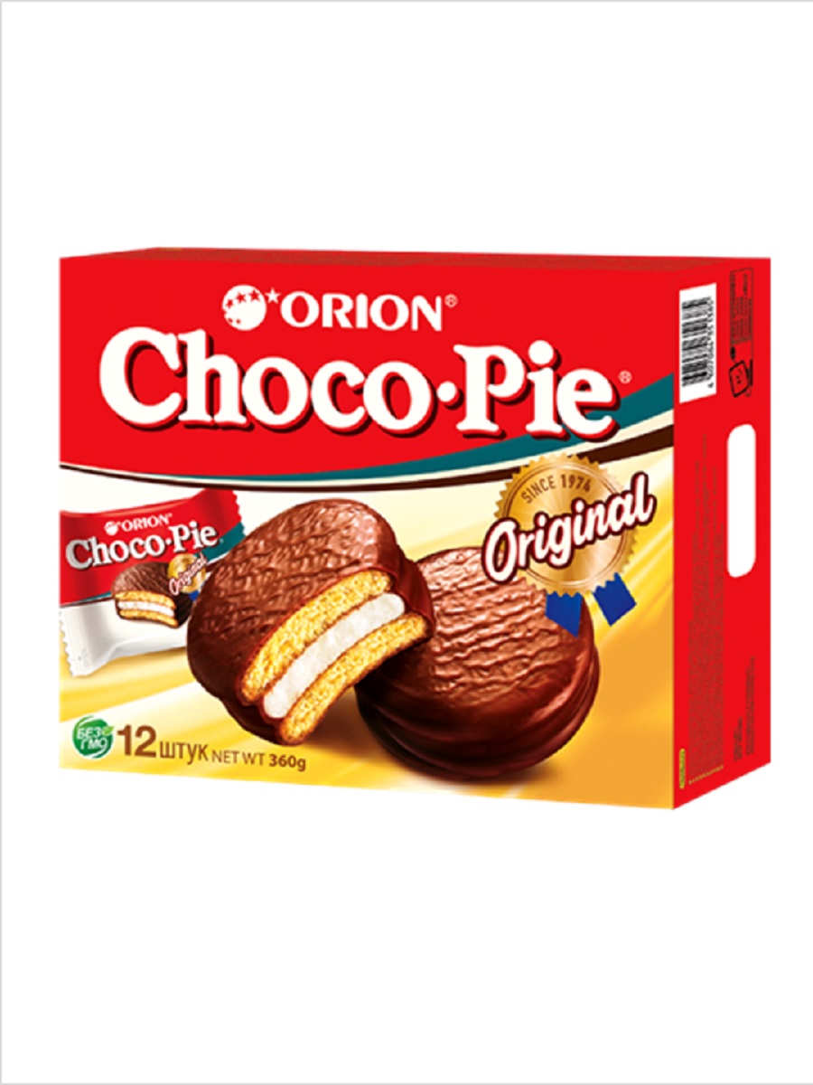 Пирожное choco pie Orion 30 г 12 штук – купить в Москве, цены в интернет-магазинах на Мегамаркет
