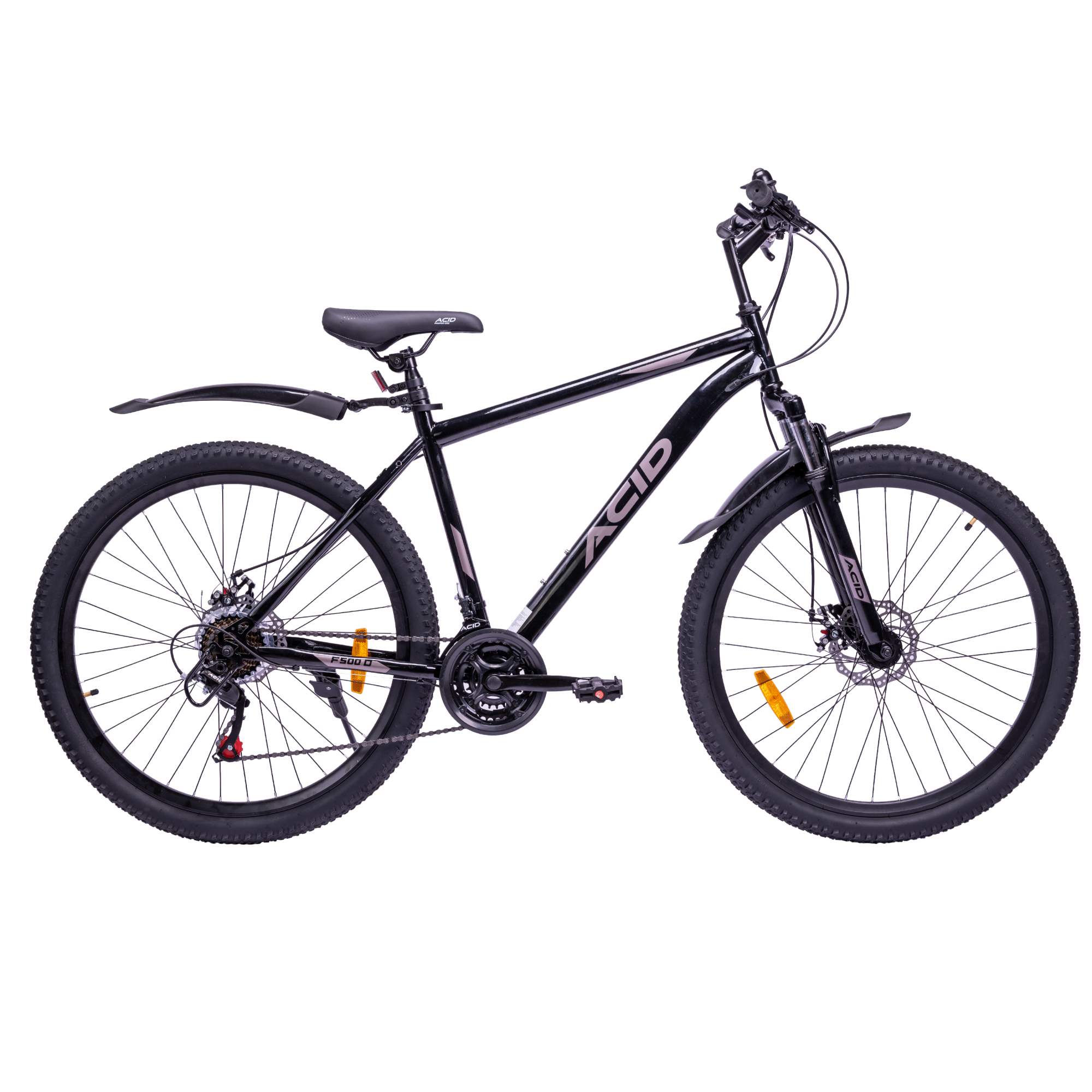 Велосипед ACID F 500 D 27,5" 2024 года рама 19" черно-серый - купить в Москве, цены на Мегамаркет | 600016980645