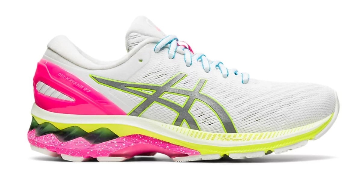 Спортивные кроссовки женские Asics GEL-KAYANO 27 1012A761-100 белые 37 EU - купить в Москве, цены на Мегамаркет | 100049904504