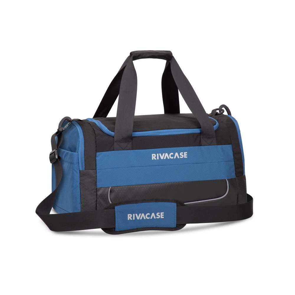 Дорожная сумка Rivacase 5235 black/blue 48 x 28 x 26 см