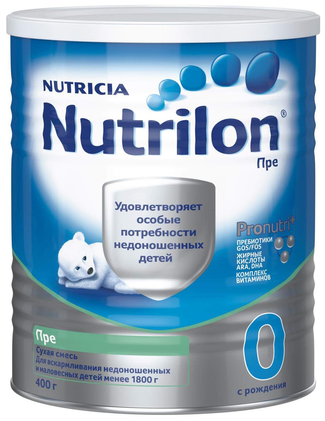 Молочная смесь Nutrilon Nutrilon Pre 0 от 0 до 6 мес. 400 г