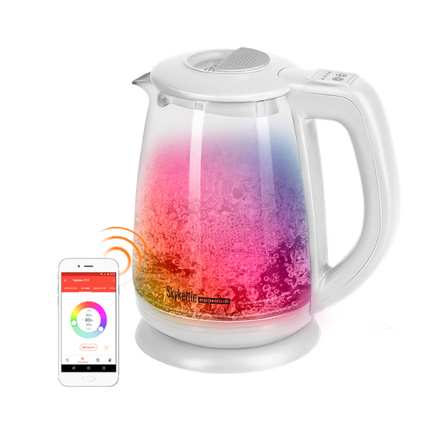 Чайник электрический REDMOND SKYKETTLE RK-G212S 1.7 л прозрачный, разноцветный - купить в Климатическая техника для дома и дачи (DBS), цена на Мегамаркет