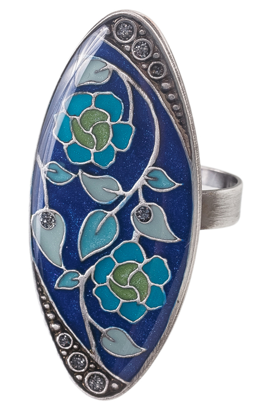 Кольцо женское Clara Bijoux K77116 синее