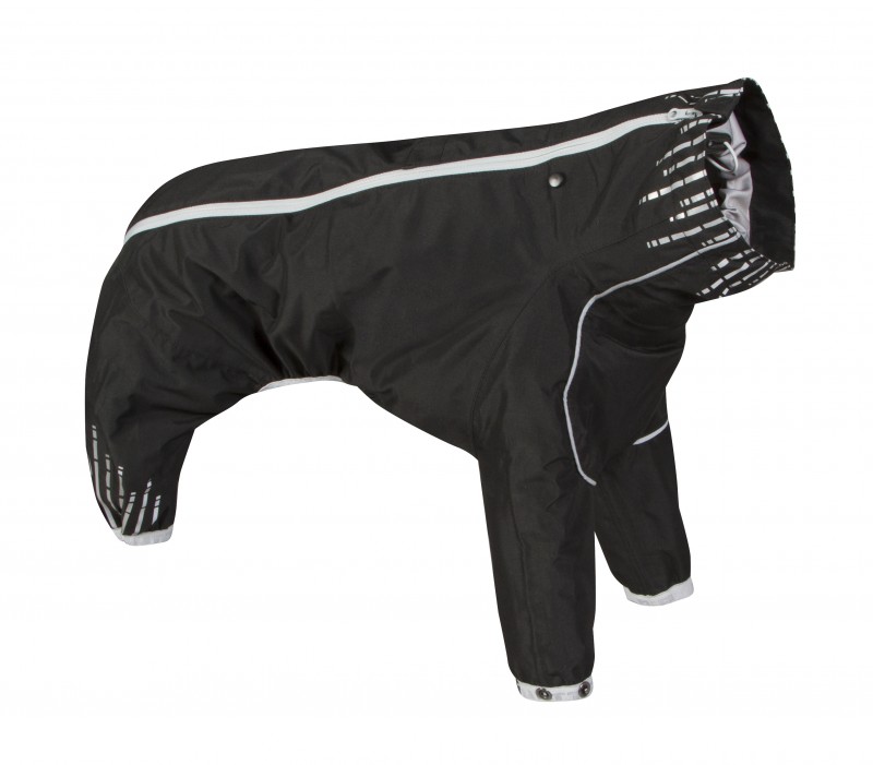 Комбинезон Hurtta Downpour Suit черный для собак (30 L, Черный)