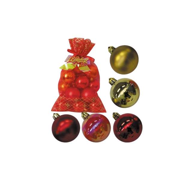 Набор шаров на ель Snowmen Е80454 6 см 6 шт. цвет в ассортименте