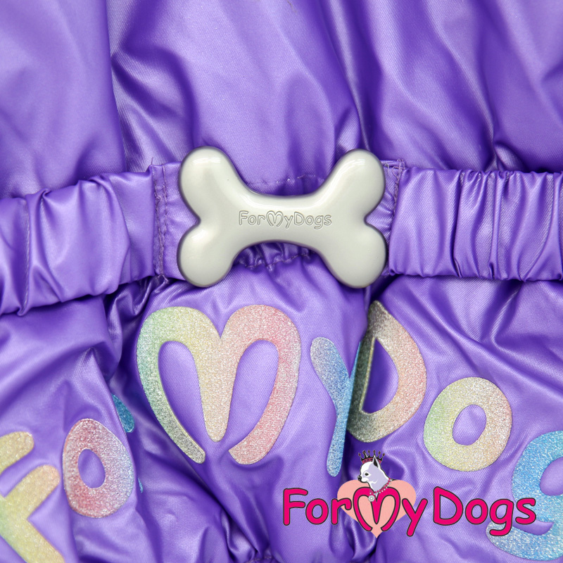 Комбинезон для собак FOR MY DOGS, женский, фиолетовый, FW718-2019 F 22