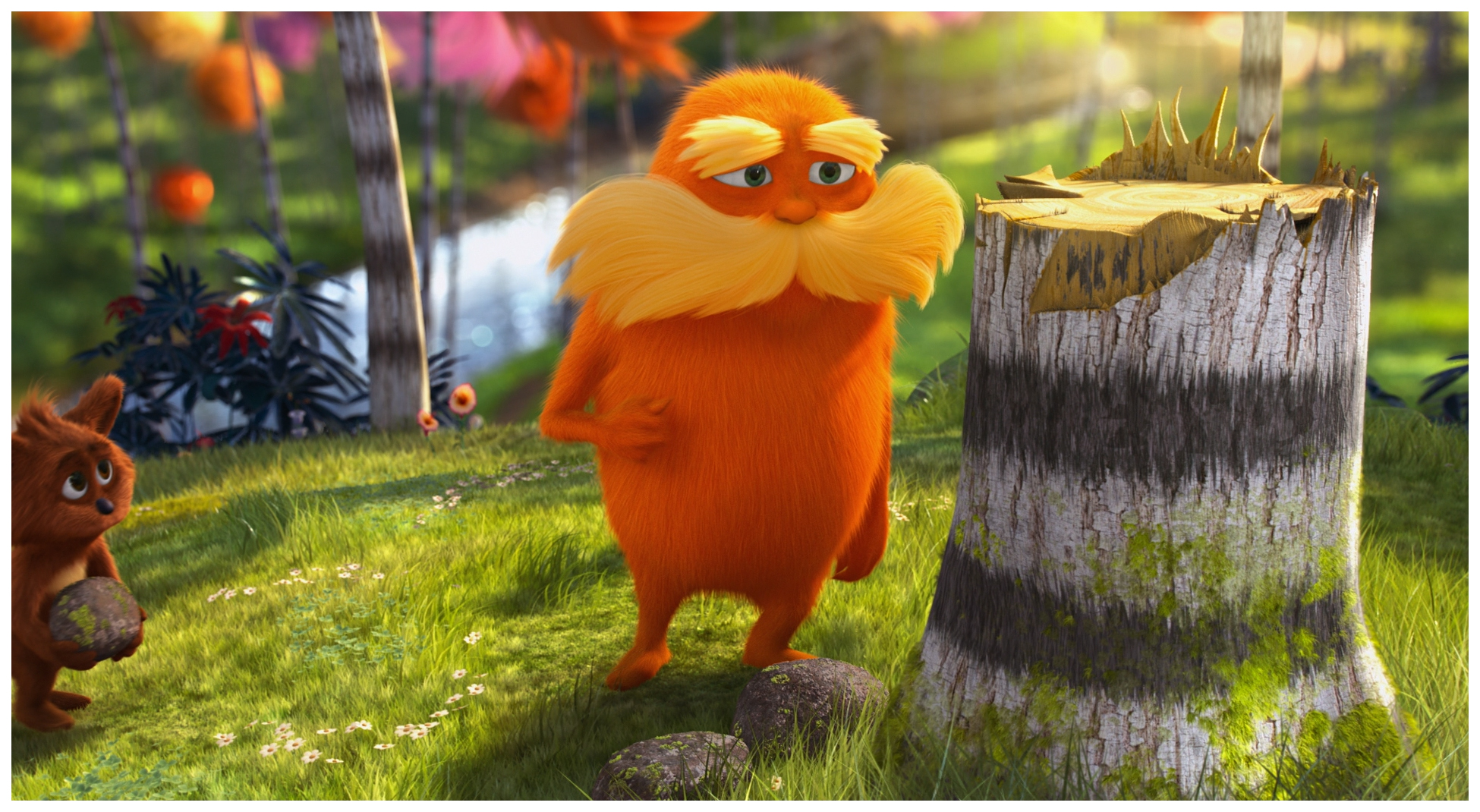 The lorax astd. Лоракс. Лоракс мультфильм. Лоракс вырубленный лес. Мультик про деревья Лоракс.