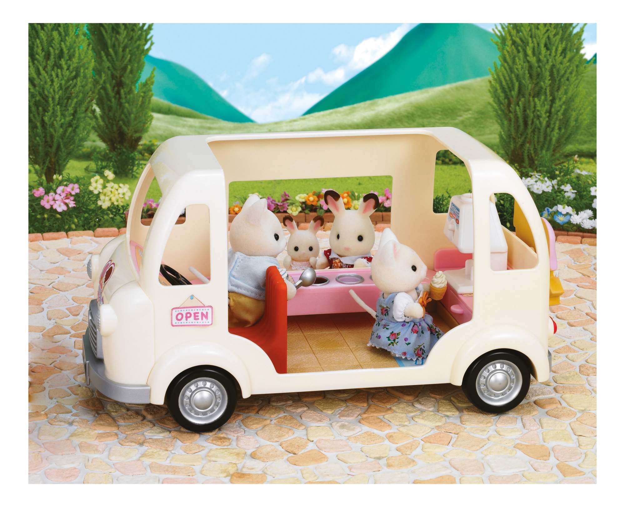 Family van. Сильвания Фэмили фургон. Сильвания Families фургон. Игровой набор Sylvanian Families фургон с мороженым 2808. Ice Cream van Sylvanian Families.