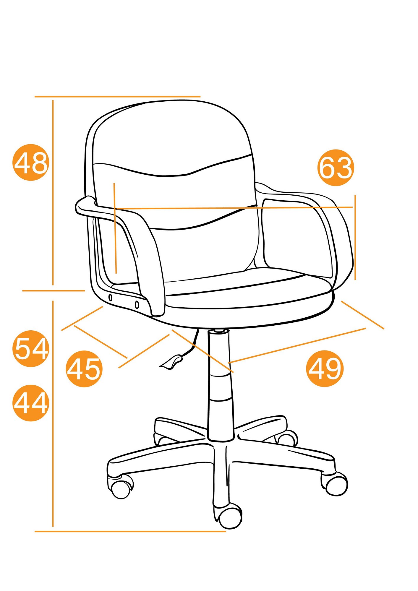 Кресло компьютерное TetChair Baggi, бежевый