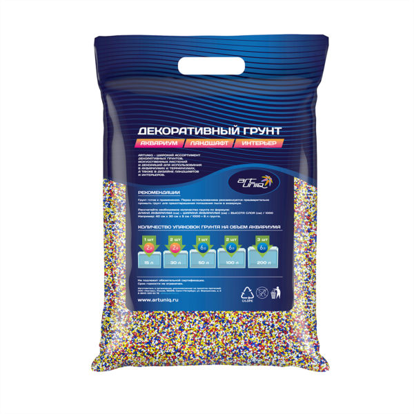 Грунт ArtUniq ColorMix Confetti 1-2мм 9кг
