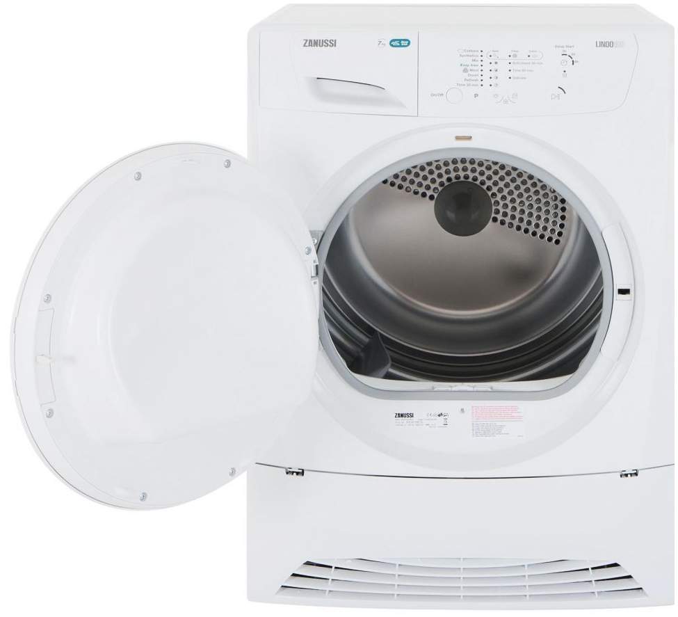 Сушильная машина Zanussi ZDP7202PZ1 белый – купить в Москве, цены в  интернет-магазинах на Мегамаркет