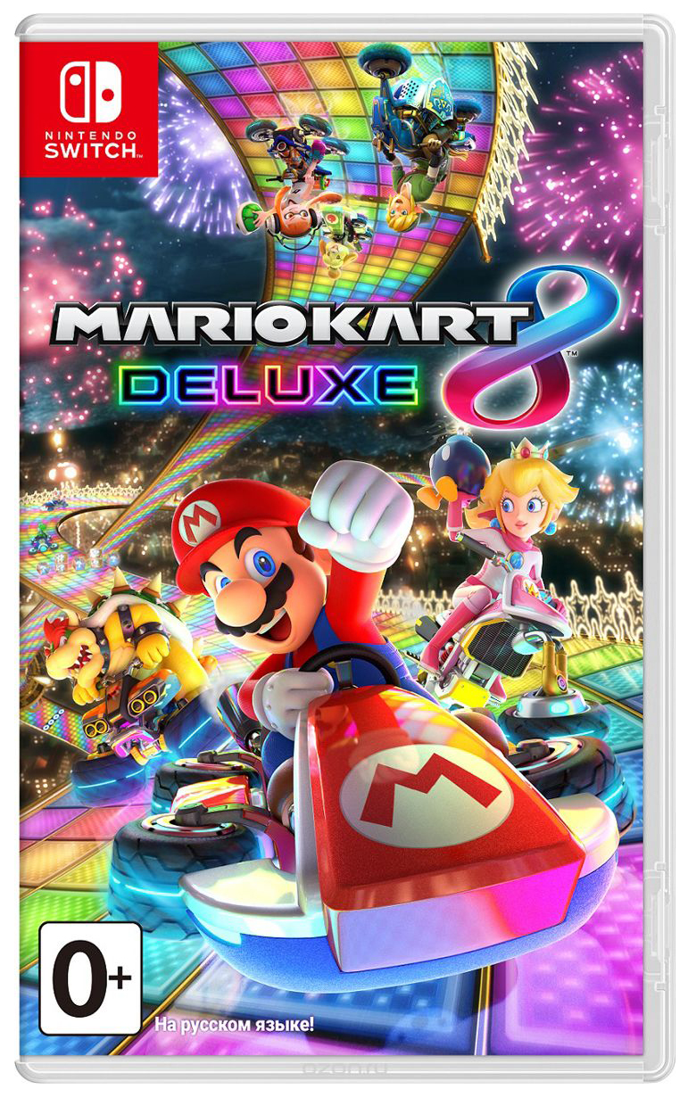 Портативная игровая консоль Nintendo Switch Gray + Mario Kart 8 Deluxe -  отзывы покупателей на маркетплейсе Мегамаркет | Артикул: 100002527813