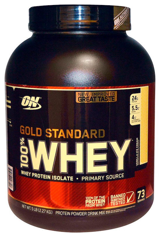 Протеин Optimum Nutrition 100% Whey Gold Standard, 2270 г, vanilla ice-cream