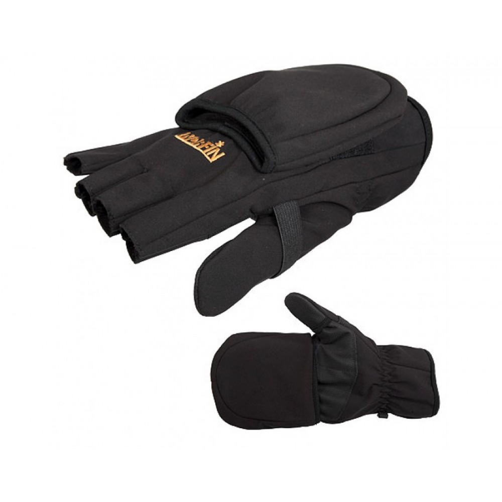 Перчатки-варежки мужские Norfin Softshell black, р. XL