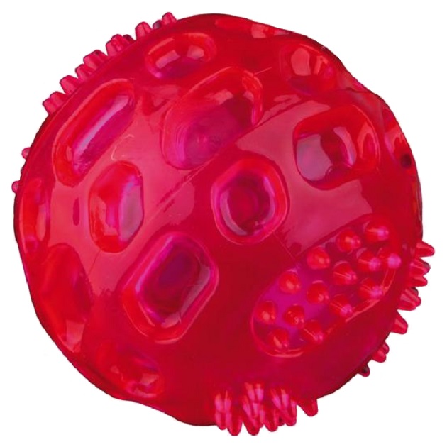 Апорт для собак TRIXIE Мяч светящийся из силикона, в ассортименте, 6,5 см