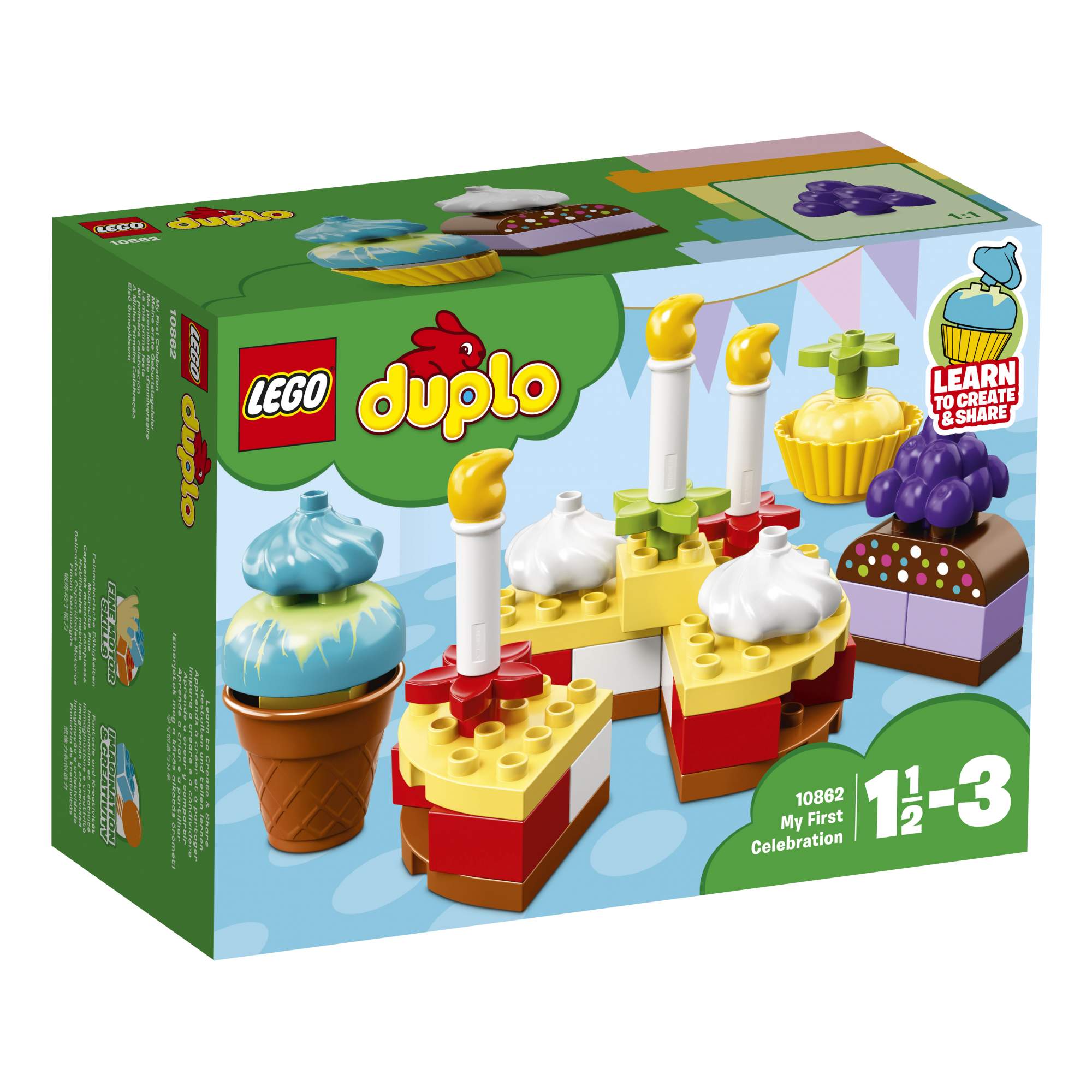 Отзывы о конструктор LEGO DUPLO My First Мой первый праздник (10862) -  отзывы покупателей на Мегамаркет | конструкторы LEGO 10862 - 100023250914