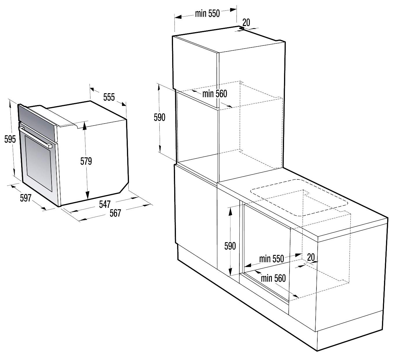 Духовой шкаф gorenje bo635e11w