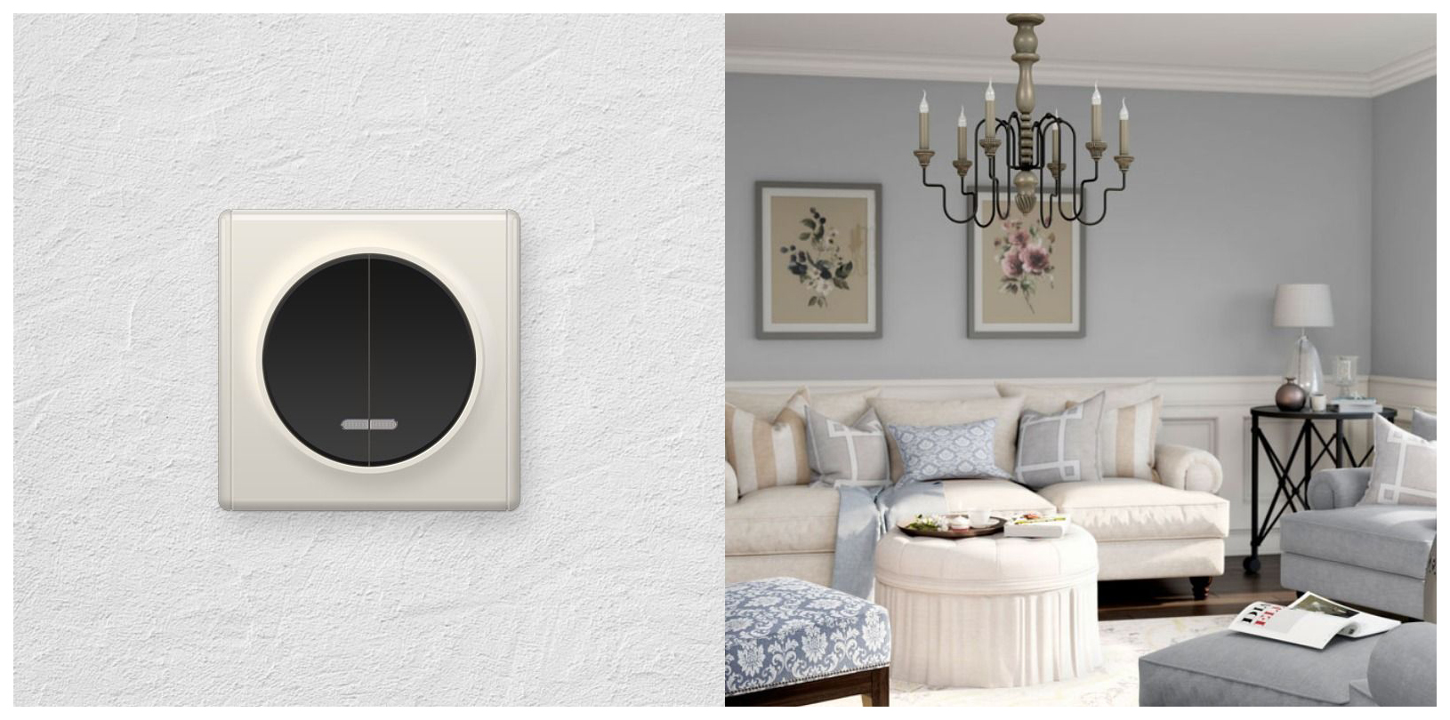 Купить Выключатель Света Белый Onekey Electro