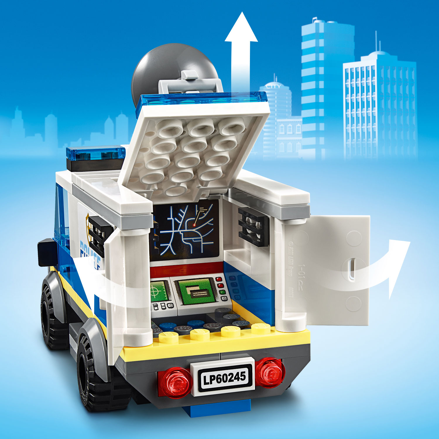 Конструктор LEGO City Police 60245 Ограбление полицейского монстр-трака