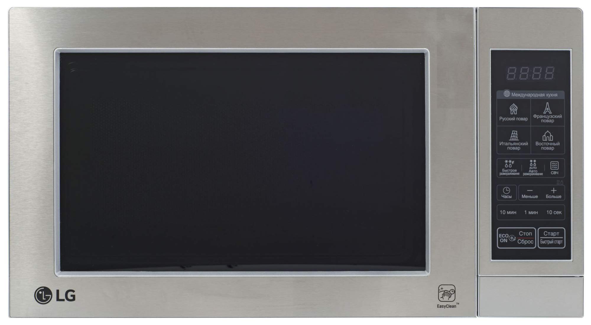 Микроволновая печь соло LG MS2044V серебристый - купить в pmelectro.ru, цена на Мегамаркет
