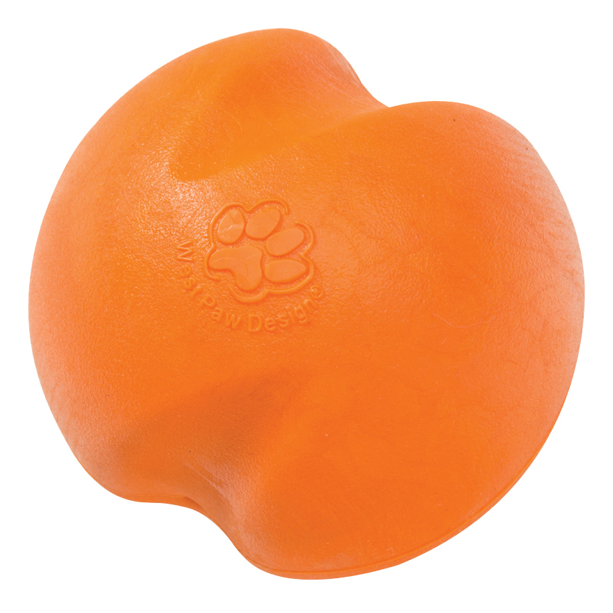 Жевательная игрушка для собак Zogoflex Мячик Jive L, оранжевый, 8 см