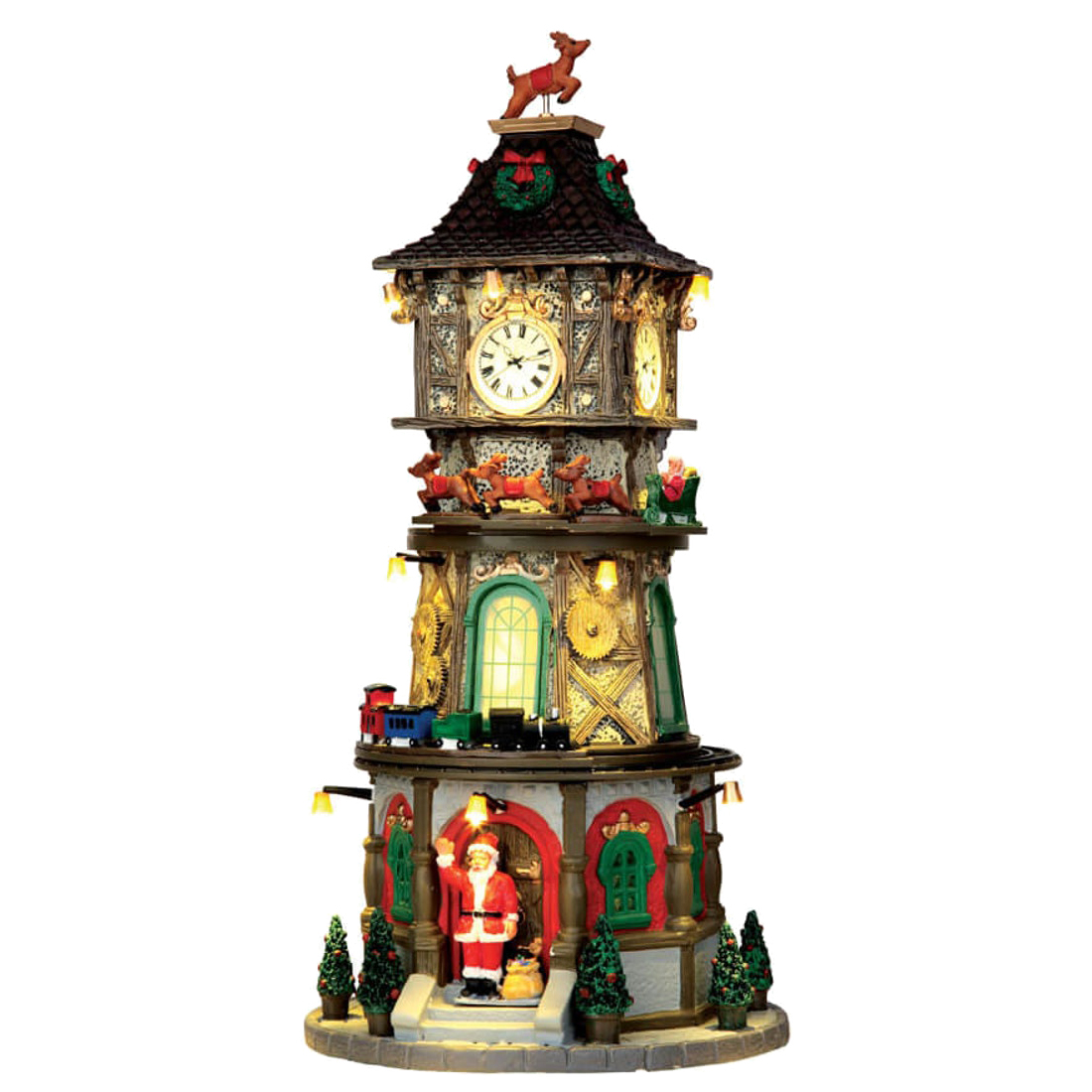 Новогодняя миниатюра Lemax Рождественская часовая башня 45735-lemax 15,5x32,5x15,5 см - купить в Москве, цены на Мегамаркет