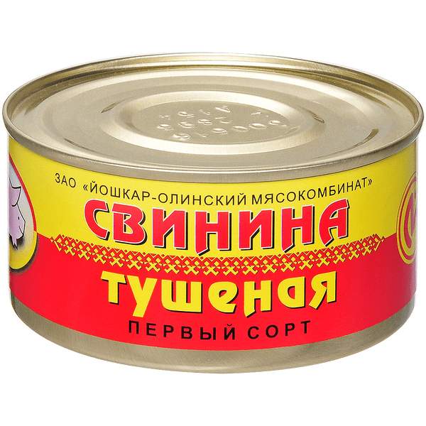 Купить консервы мясные ЙОМ свинина тушеная 325 г, цены на Мегамаркет | Артикул: 100024445315