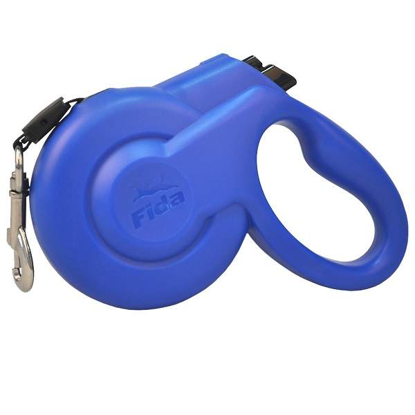 Поводок-рулетка Fida Styleash 5м  для собак крупных пород до 50 кг голубая