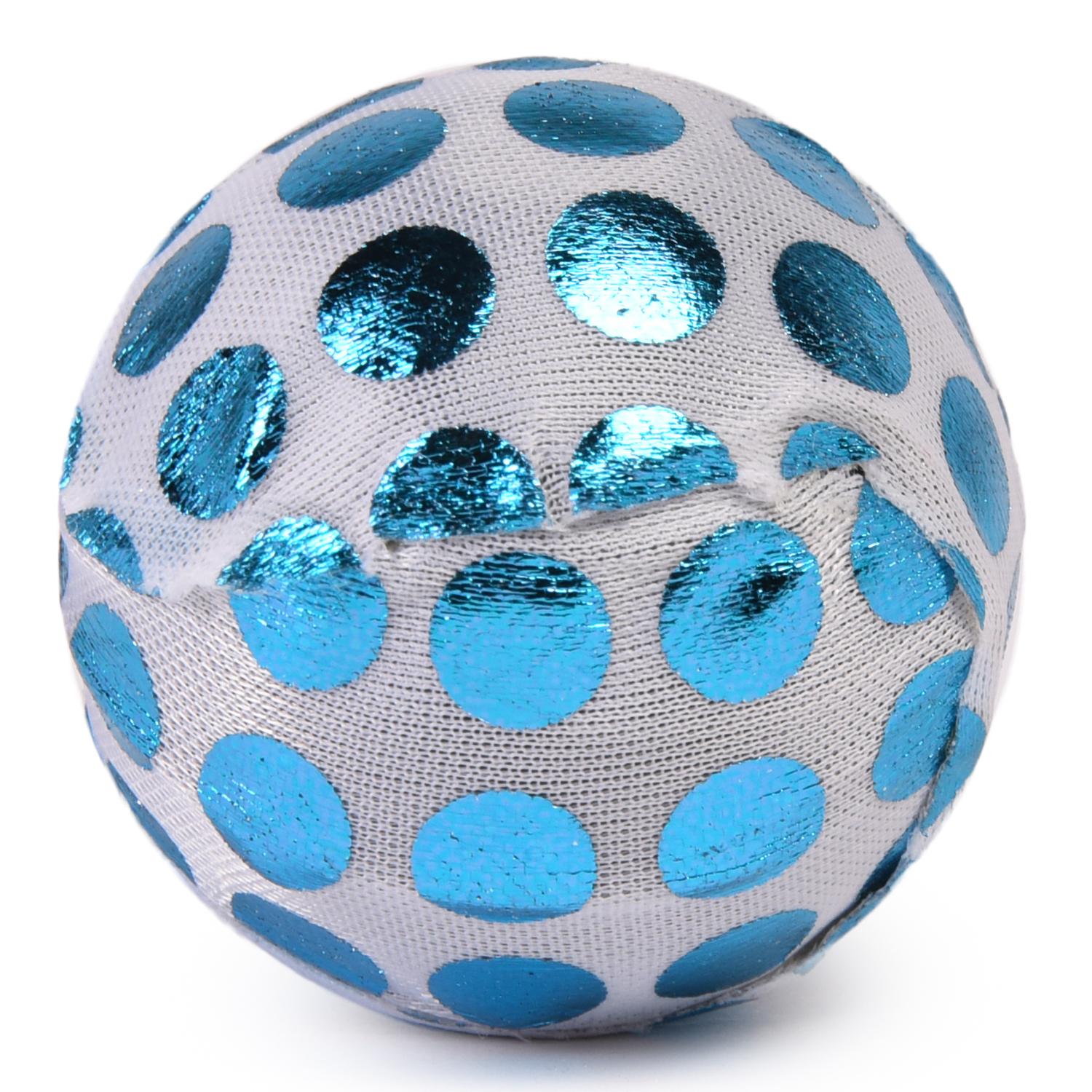 Мяч для кошек Nobby с блестками текстиль, в ассортименте, 4 см