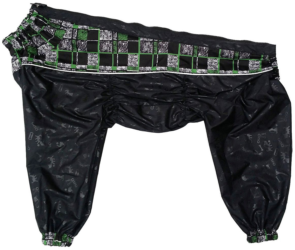 Дождевик для собак OSSO Fashion со вставками, мужской, черный,  длина спины 40-0