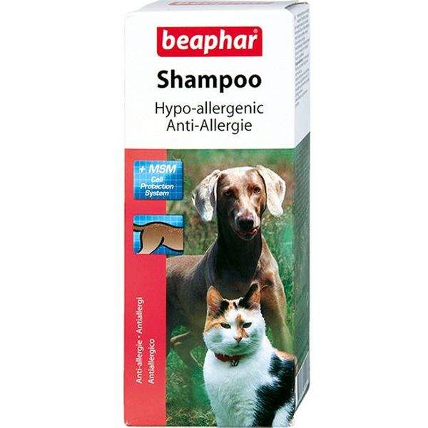 Шампунь для кошек и собак Beaphar Hypo-Allergenic против аллергии, 200 мл