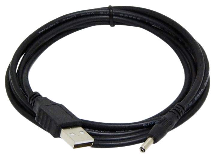 Кабель Cablexpert USB A-DC Jack 3.5, M-M 1,8м Black (CC-USB-AMP35-6) - купить в pcshop, цена на Мегамаркет