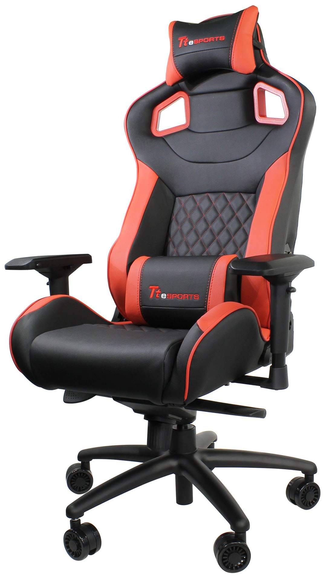 Игровое кресло Thermaltake eSPORTS GTF 100 GC-GTF-BRMFDL-01, красный/черный