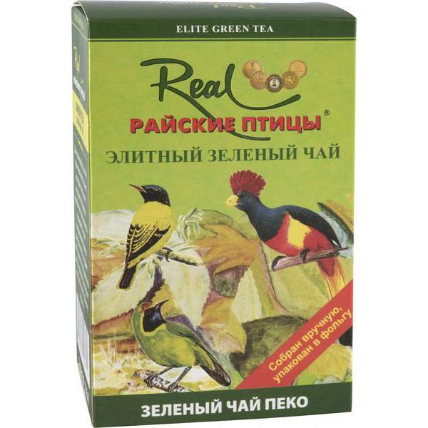 Чай зеленый Real райские птицы элитный пеко 100 г