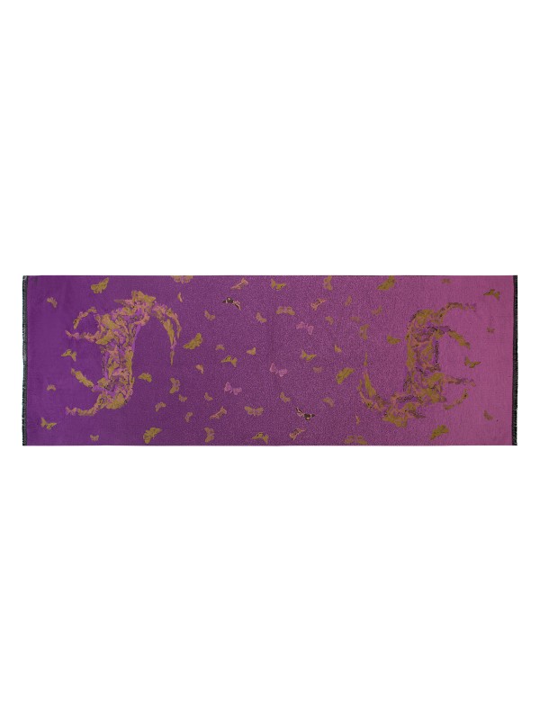 Палантин женский Labbra LSC33-659 фиолетовый, 190х65 см