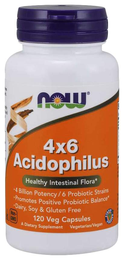 Для пищеварения NOW Acidophilus 4x6 120 капсул – купить в Москве, цены в интернет-магазинах на Мегамаркет