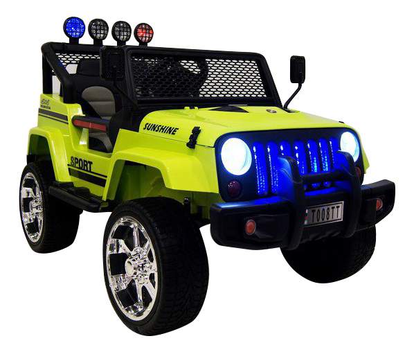 Электромобиль Jeep зеленый RIVERTOYS