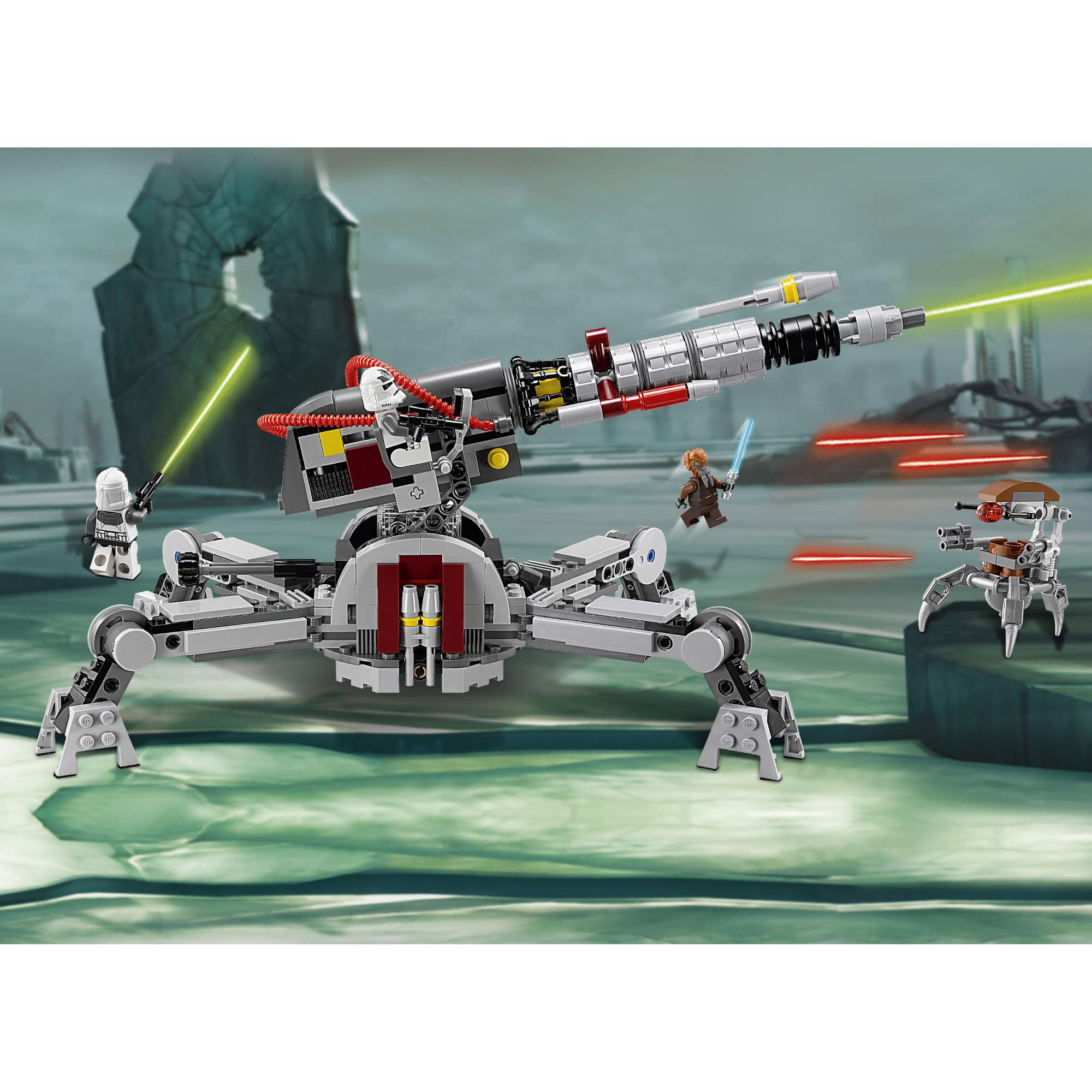 Конструктор LEGO Star Wars Противотанковое орудие Республиканцев AV (75045)  – купить в Москве, цены в интернет-магазинах на Мегамаркет