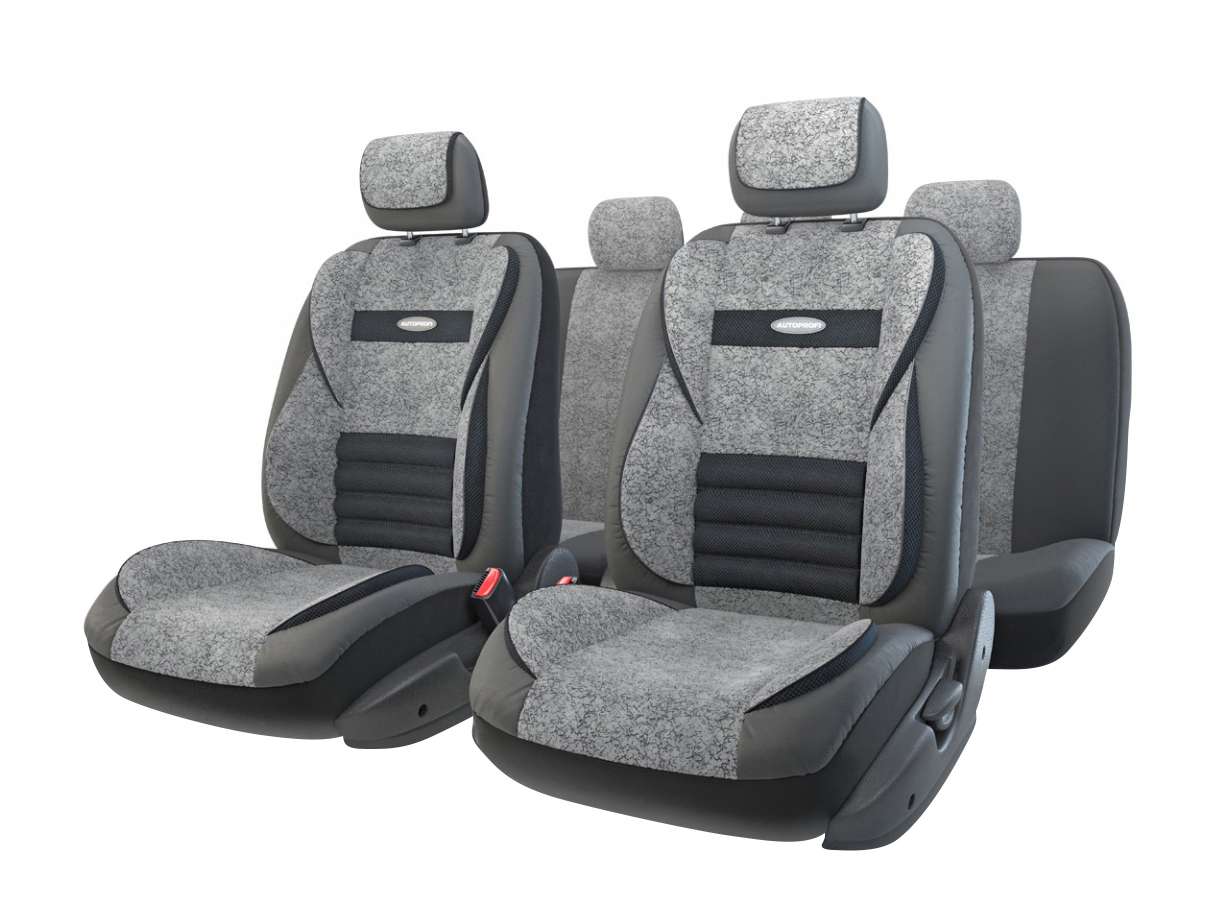 Комплект чехлов на сиденья Autoprofi Multi Comfort MLT-1105GV BK/D.GY (M)