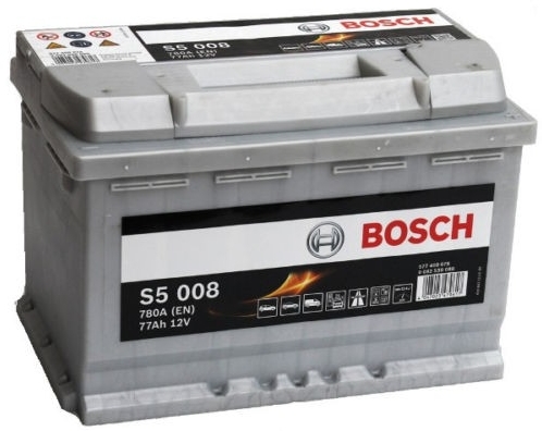 Аккумулятор автомобильный BOSCH S5 Silver Plus 0 092 S50 080 77 Ач