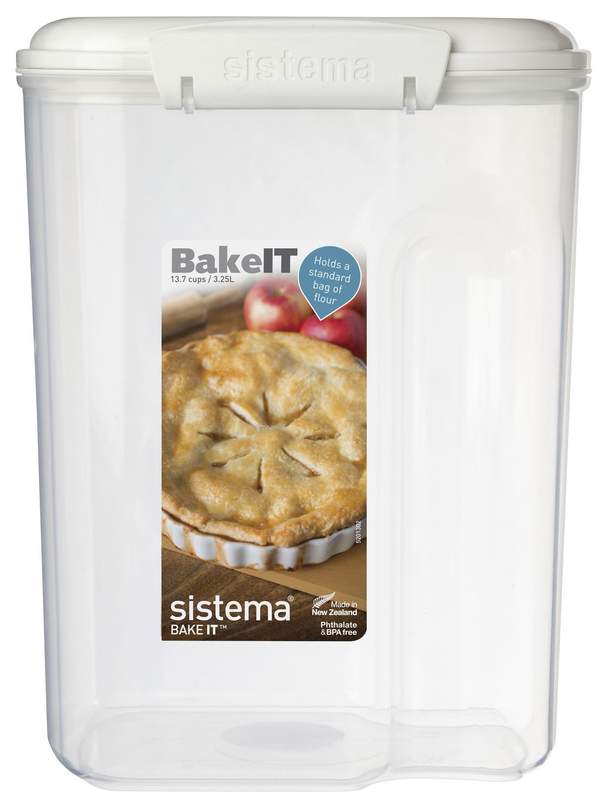 Контейнер Sistema Bake IT 1250 Белый, прозрачный
