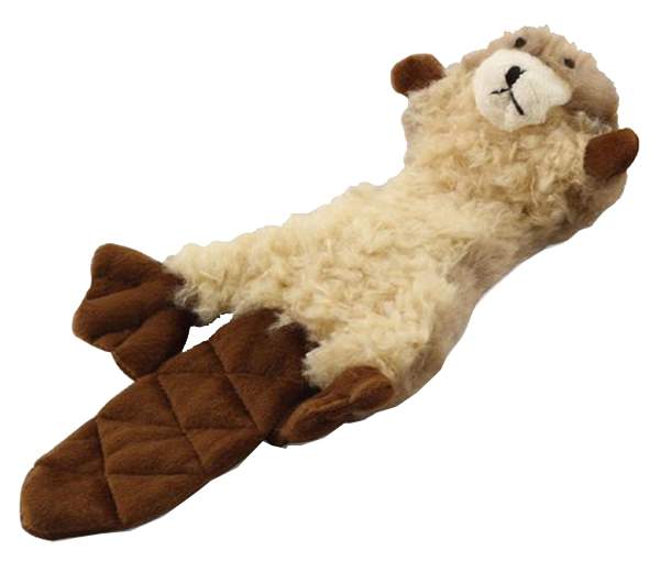 Мягкая игрушка для собак Triol Бобер плюш, бежево-коричневый, 56 см