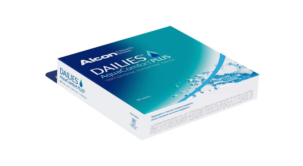 Контактные линзы ALCON Dailies AquaComfort Plus 90 линз -4,75