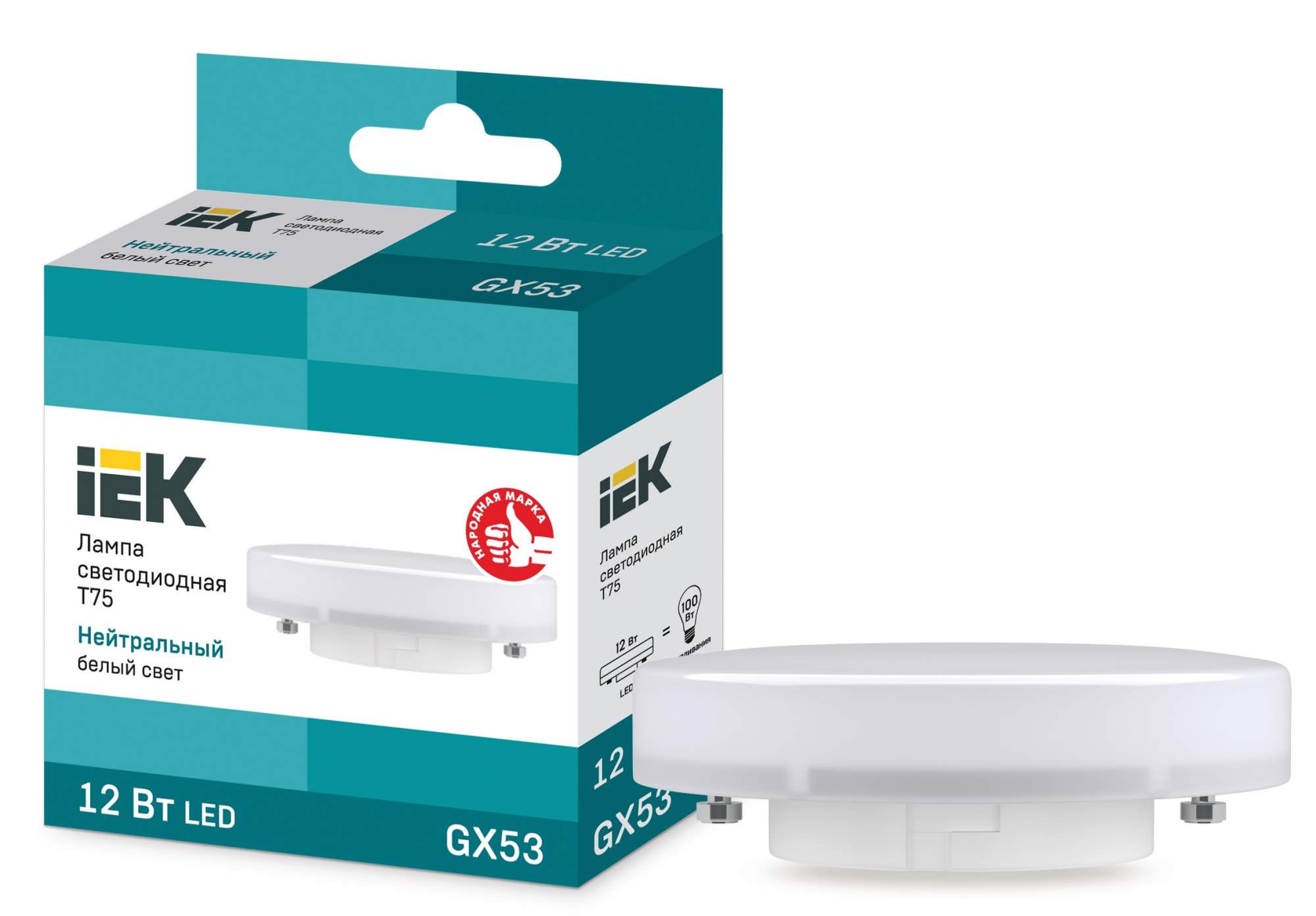 Светодиодная Лампочка IEK LLE-T80-12-230-40-GX53