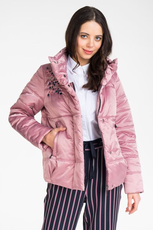 Куртка женская ElectraStyle 1У-9031-263 розовая 44 RU
