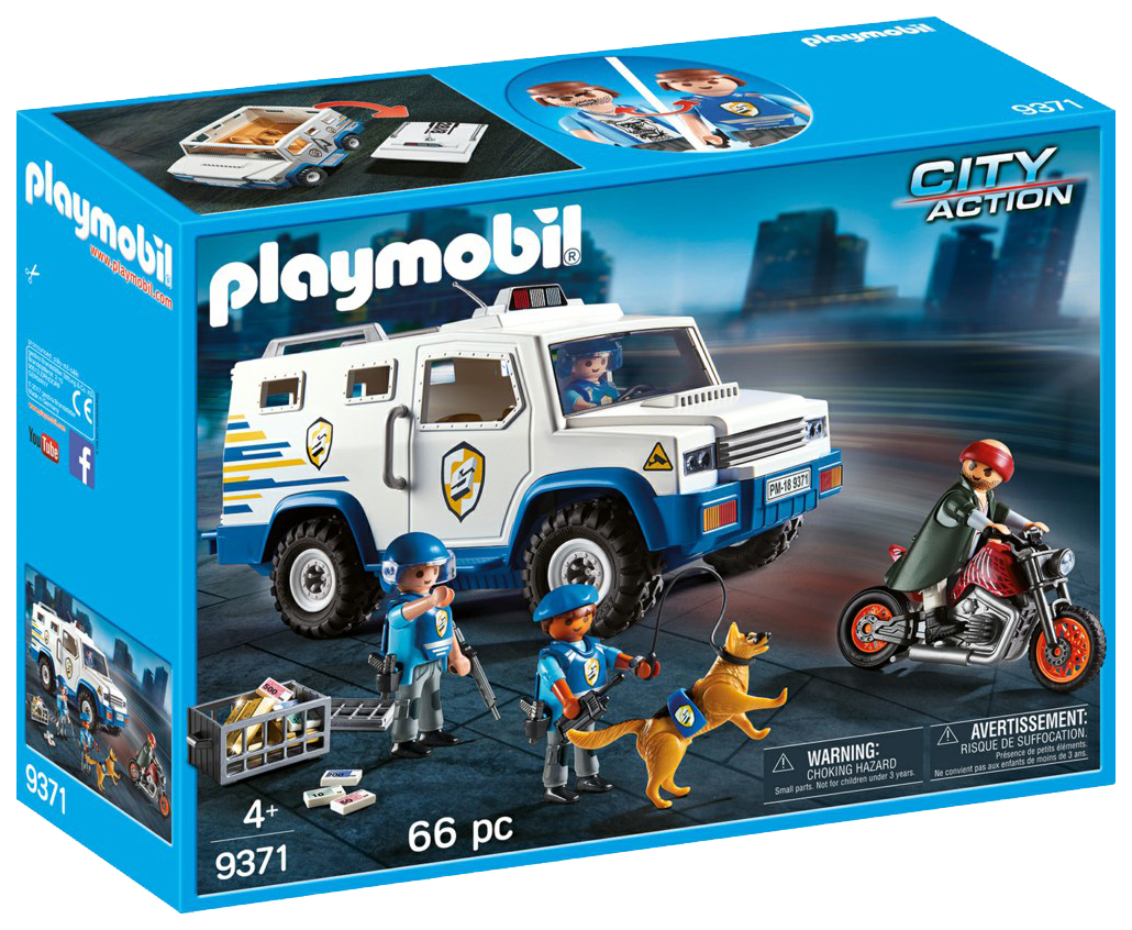 Игровой набор Playmobil Промо набор:Полицейская машина для перевозки денег  - отзывы покупателей на Мегамаркет